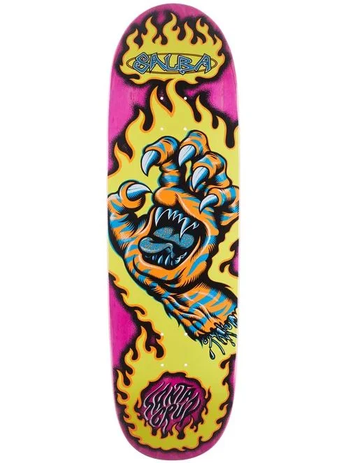 Skateboard Deck With Extreme Strength-Santa Cruz Deck 9.25 Salba Tiger Hand Shaped