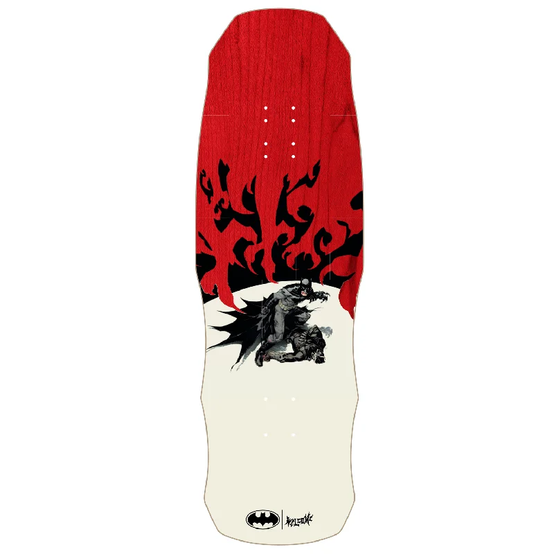 Skateboard Deck With Premium Craftsmanship-Welcome x Batman Talons on Dark Lord Red Stain 9.75" Skateboard Deck