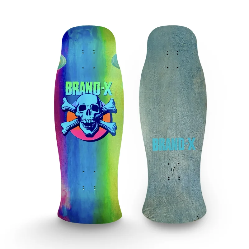 Skateboard Deck For Innovative Skateboarding-Knucklehead ONE-OF-A-KIND, FLUORESCENT & GLOW IN DARK Hammerhead Deck 10.6"x31" HAND-PAINTED (1 of 1)