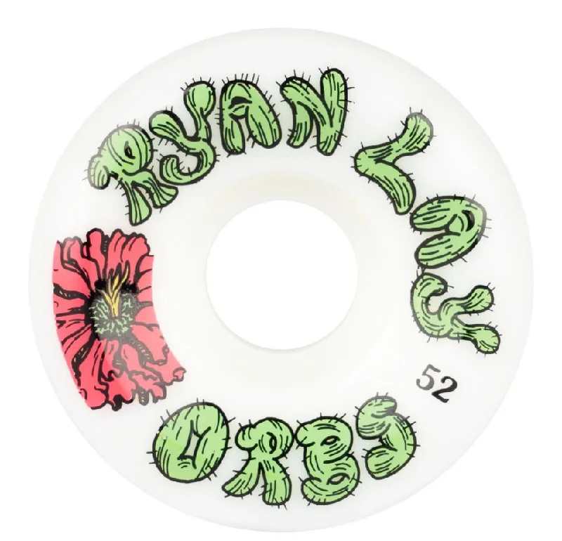 Skateboard Wheels For Beginners-Orbs Wheels 52mm Specters Ryan Lay White