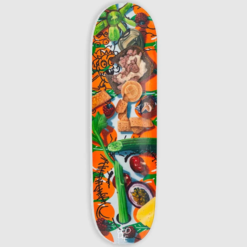 Skateboard Deck For Low-Weight Performance-Hoddle - Snack Report Orange Deck