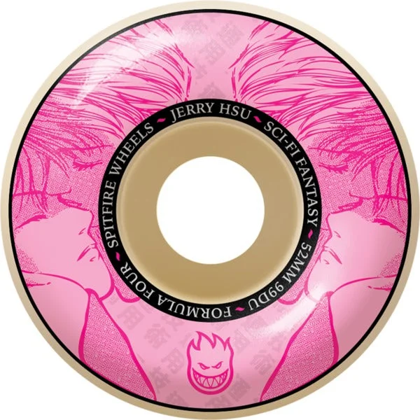 Skateboard Wheels With Soft Touch Feel-Spitfire F499 Hsu Sci-Fi Classics-(52mm)