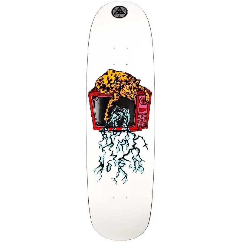 Skateboard Deck For Competitive Skaters-Welcome Deck Static on Sphynx White 8.8