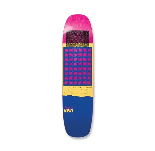 Skateboard Deck With Reinforced Tail-Uma Deck Sunrise Evan 7.625 on Miniroom