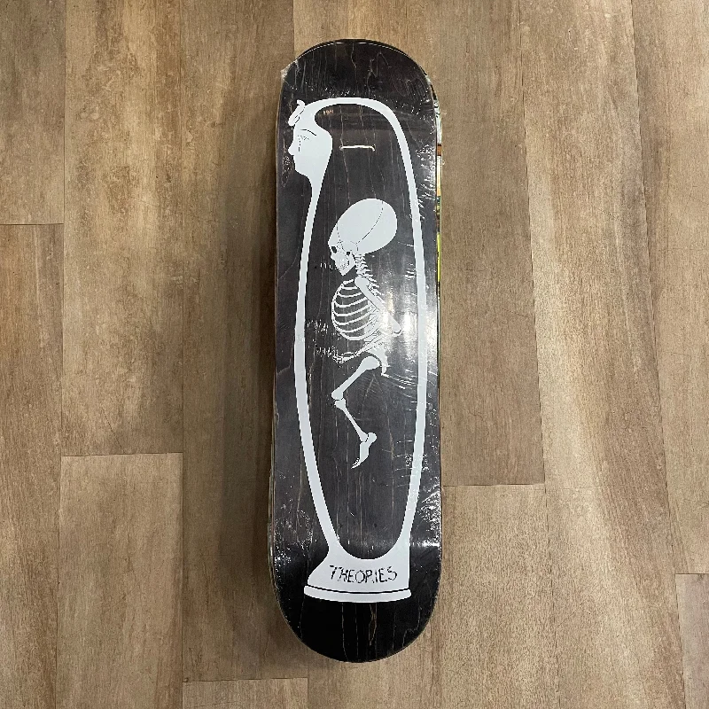 Skateboard Deck With Fade-Resistant Print-THEORIES SKATEBOARDS SKELE ALIEN BABY DECK 8.125