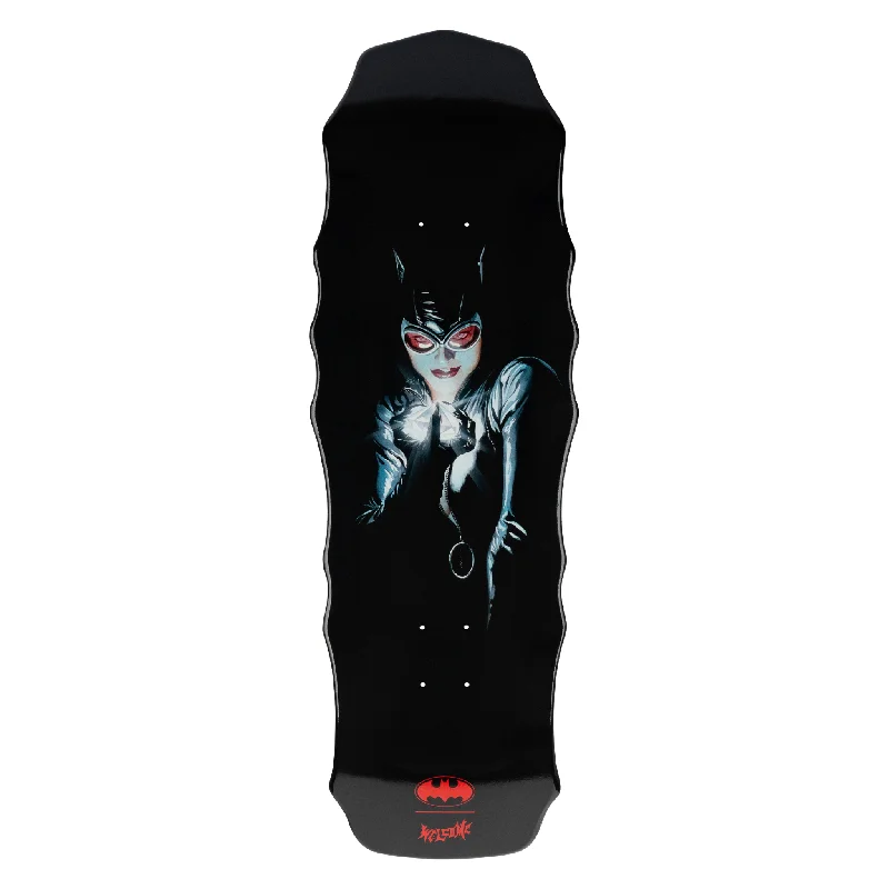 Skateboard Deck For Innovative Skateboarding-Welcome - Batman X Welcome Catwoman on Widow Black Dip Deck (10")