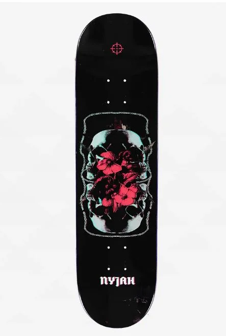 Skateboard Deck With Unique Designs-Disorder Deck 8.5 Nyjah Mirror Black