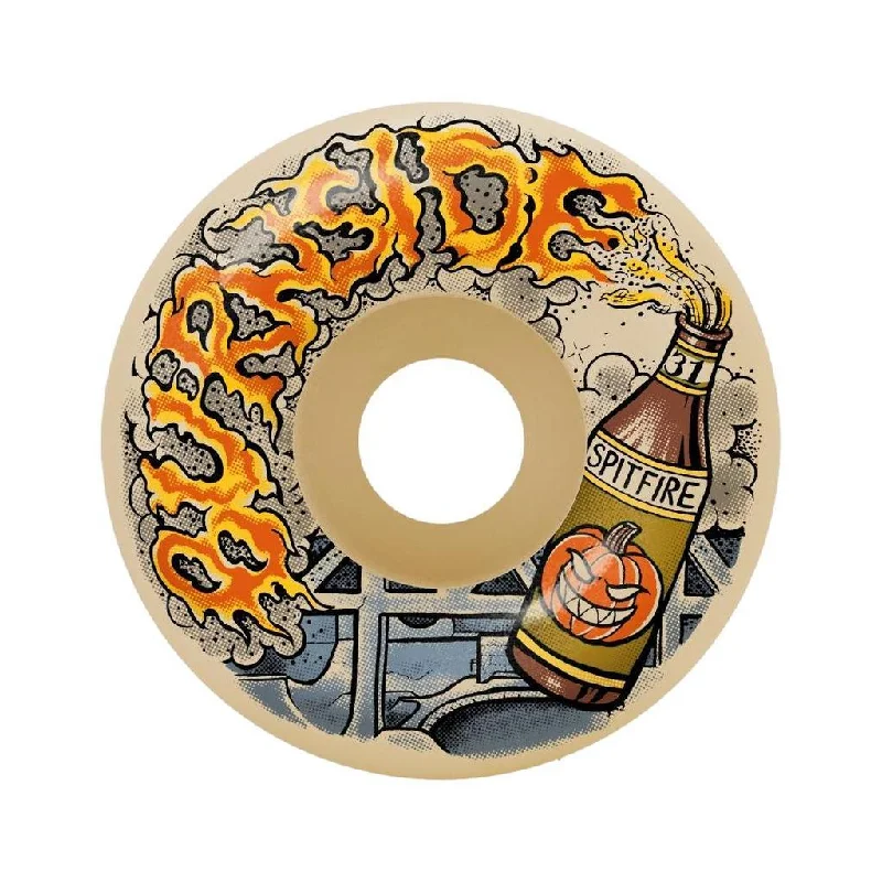 Skateboard Wheels With Fast Acceleration-Spitfire Formula Four 99D Live To Burnside Classic Wheels - 58mm