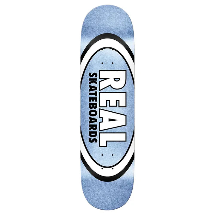 Skateboard Deck With Reinforced Layers-Real - Easy Rider Oval Blue Ice (8.25)