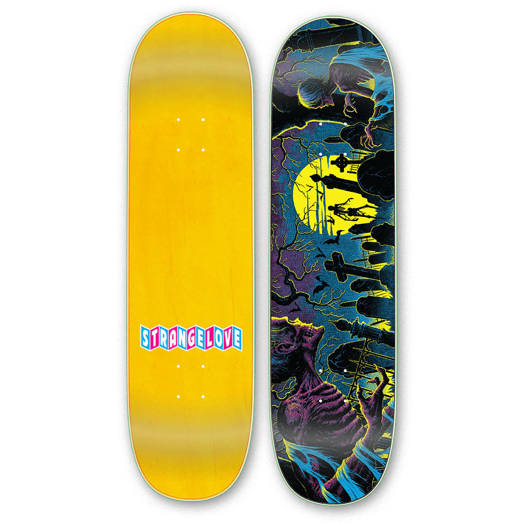 Skateboard Deck With Shock Absorption-Strange Love - Tyler Pennington Creep Deck (8.5")