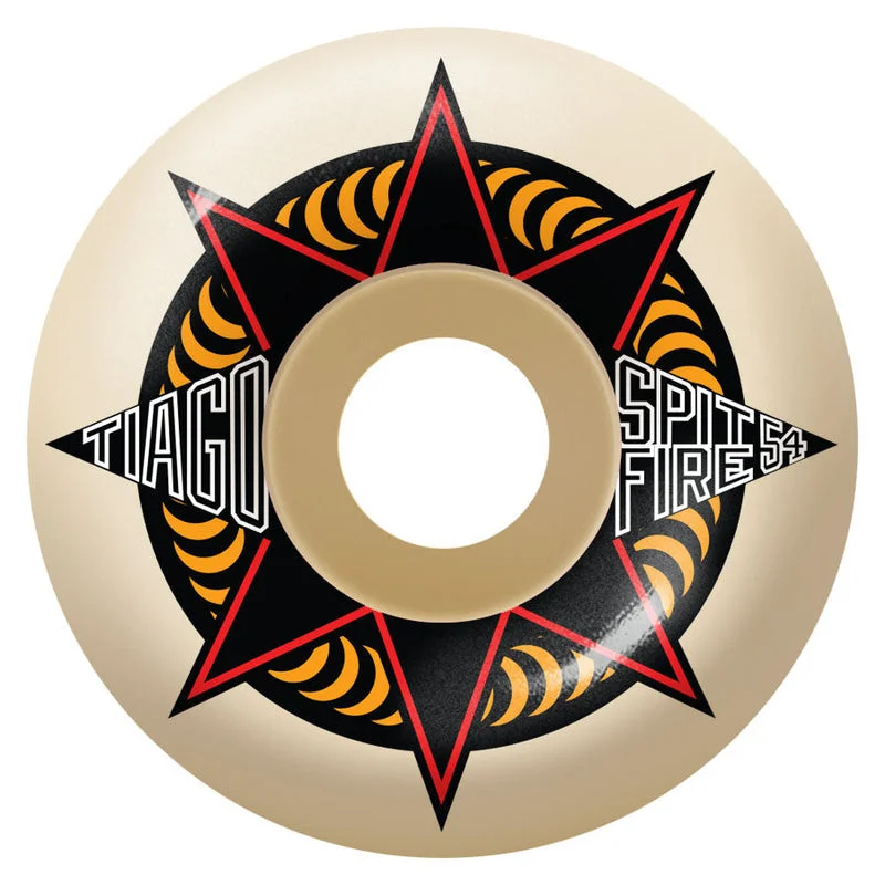 Skateboard Wheels With Maximum Speed-SPITFIRE WHEELS FORMULA FOUR TIAGO SURE SHOT CLASSIC 52MM 99D