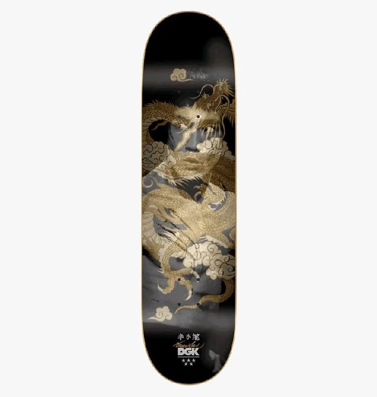 Skateboard Deck For Reliable Performance-DGK Deck 8.25 Bruce Lee Golden Dragon Lenticular Black