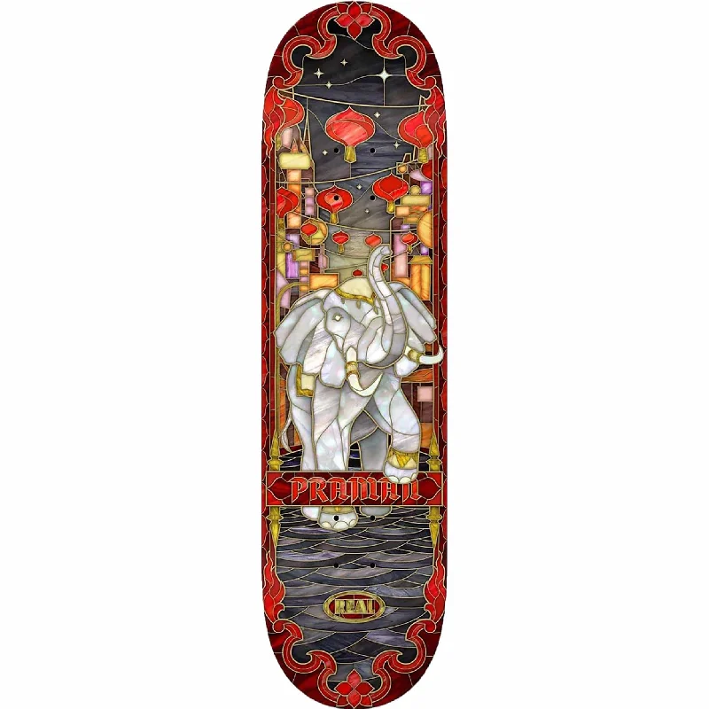 Skateboard Deck With Carbon Fiber-Real Praman Holographic Cathedral 8.5" Skateboard Deck