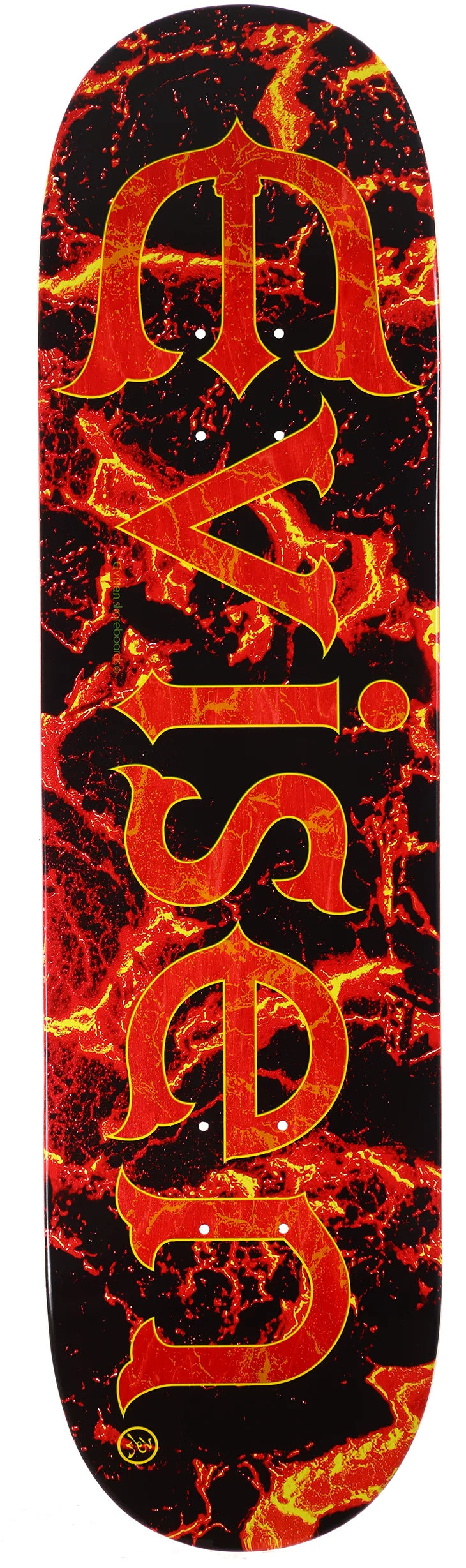 Skateboard Deck For Long-Lasting Pop-Evisen - Evi-Logo Magma Deck (8.25")