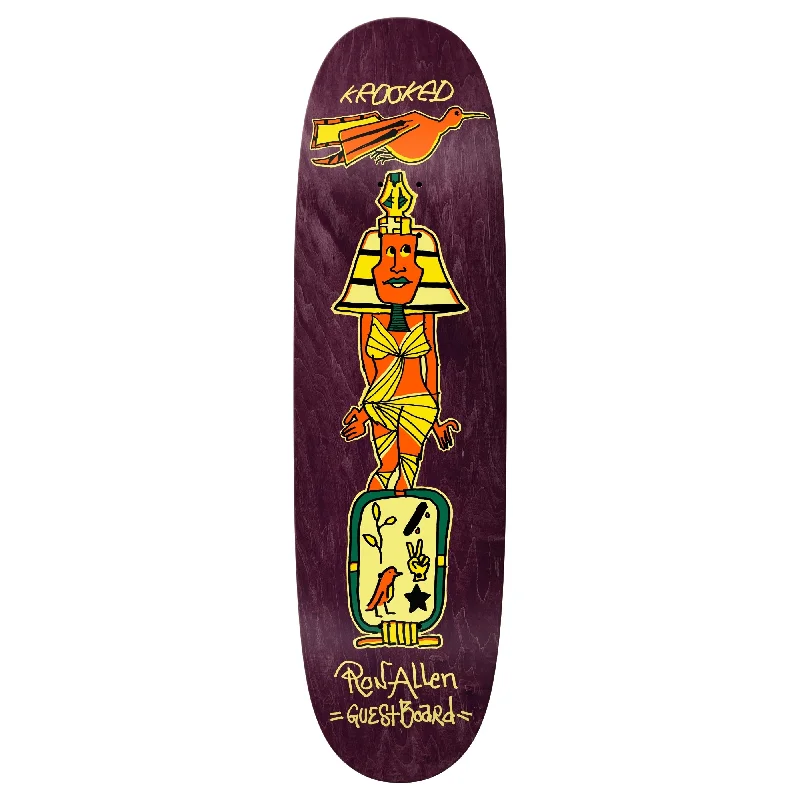 Skateboard Deck With Extra Stability-Krooked Ron Allen Guest Shaped Deck - 8.75