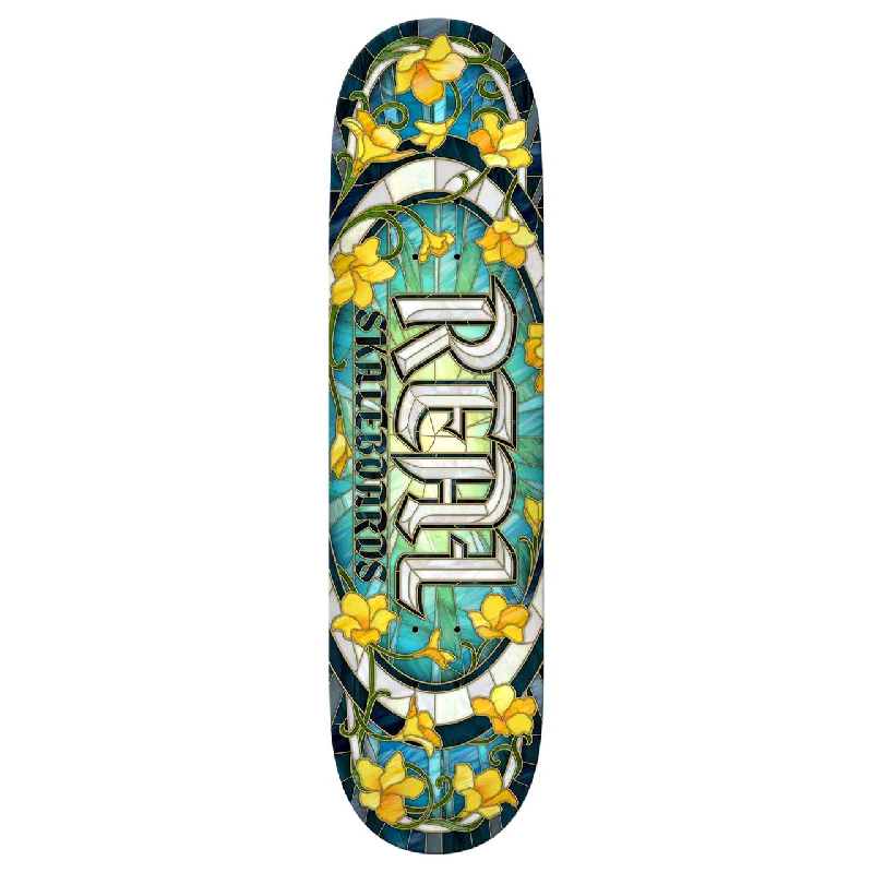 Skateboard Deck With Competitive Edge-Real Deck Oval Cathedral 8.0