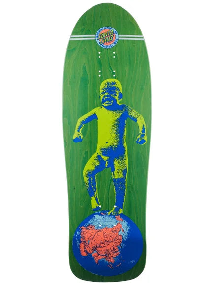 Skateboard Deck With Custom Graphics-Santa Cruz Salba Baby Stomper Reissue - 10.09