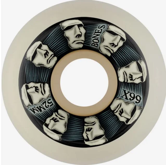 Skateboard Wheels For Tricks-Bones Wheels X99 52mm V5 99a Head Rush