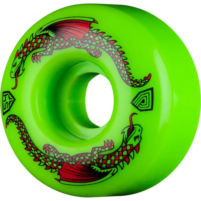 Skateboard Wheels For Best Park Riding-Powell Wheels Dragon Formula 54mm 93a 54 X 32 Green