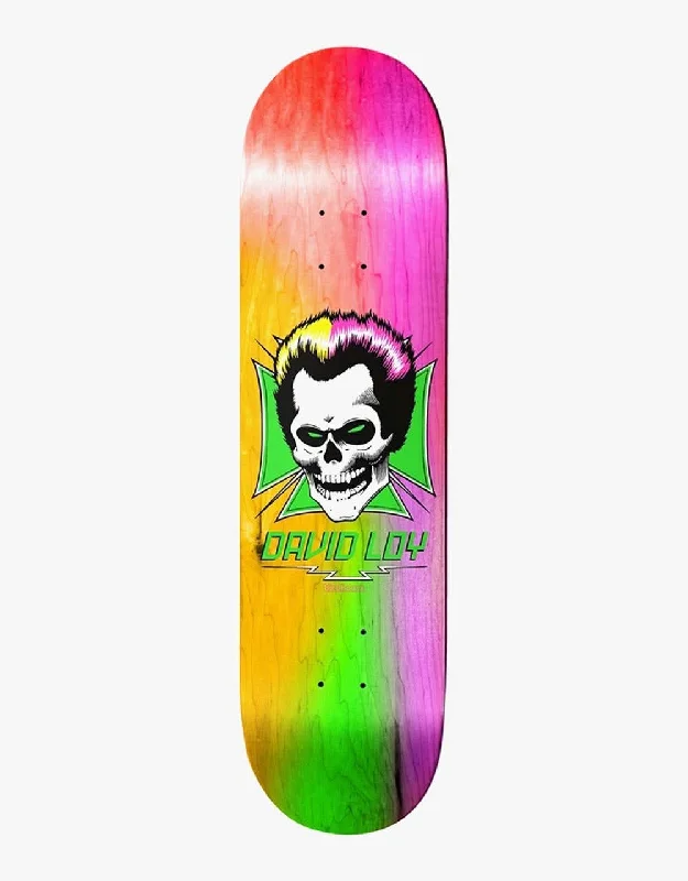 Skateboard Deck With Maximum Trick Control-Birdhouse Loy Skull Rainbow Skateboard Deck - 8.38"