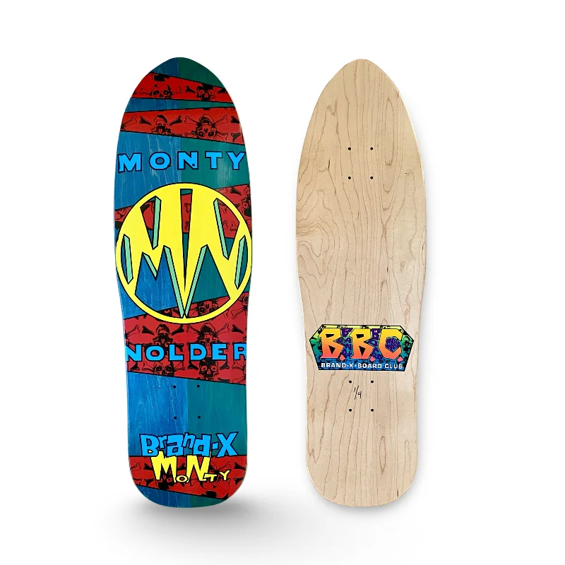 Skateboard Deck With Matte Finish-Monty Nolder BBC Limited Edition Deck 9.5"x32" HAND PAINTED (1 of 4)