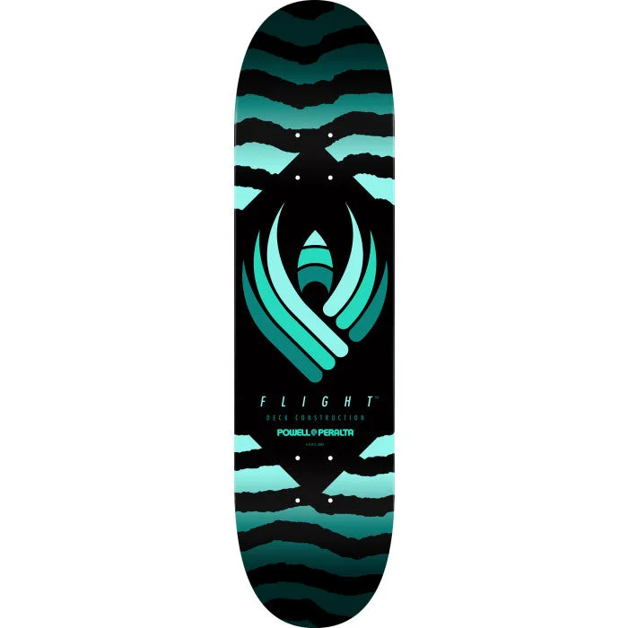 Skateboard Deck For Freestyle Riders-Powell Flight Deck Safari Teal 8.25