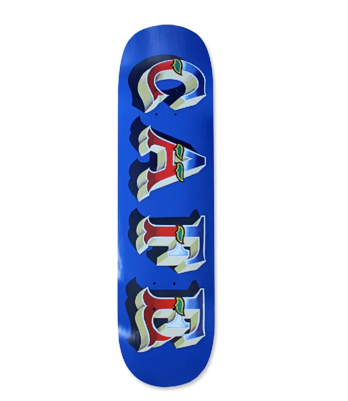 Skateboard Deck With Professional Endorsement-CAFE SKATEBOARDS MR.FINBAR C2 SHAPE DECK NAVY SIZE VARIANT