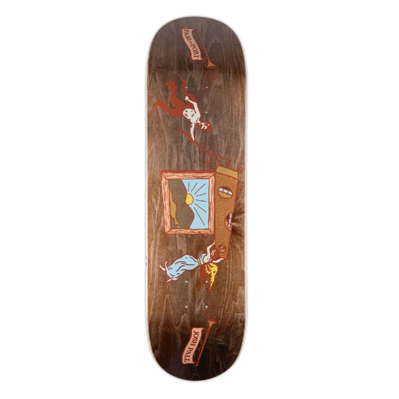 Skateboard Deck With Artistic Designs-PASS~PORT SKATEBOARDS ANGEL VS DEVIL JOSH DECK 8.38