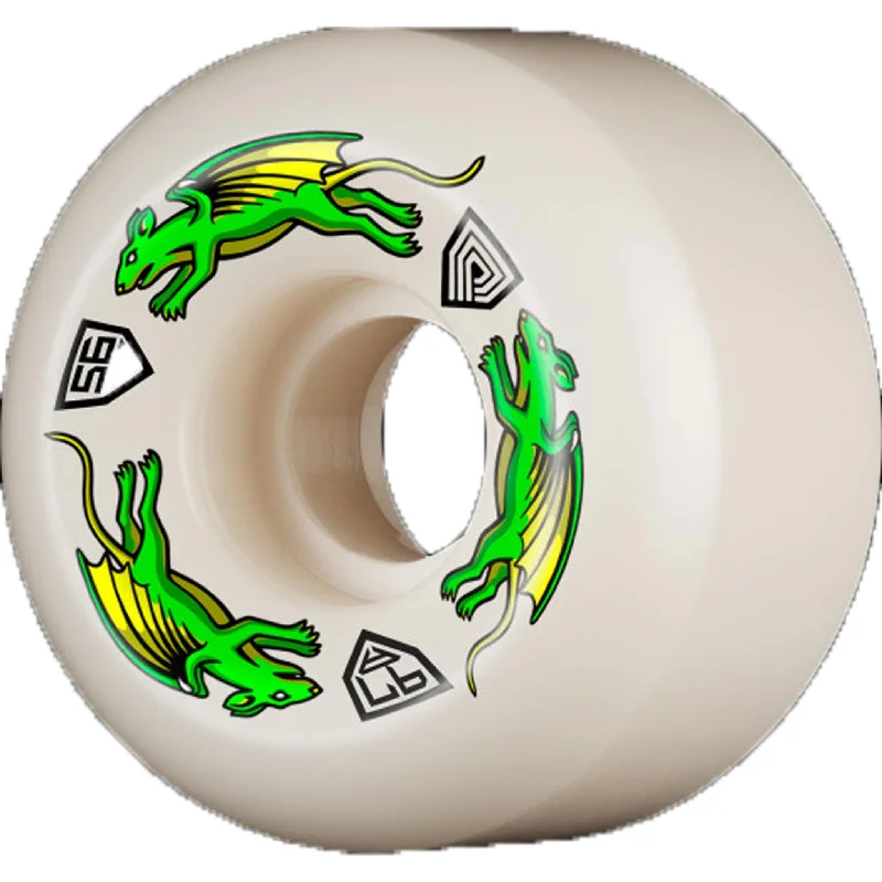 Skateboard Wheels For Precision Skating-Powell Peralta Nano Rat Dragon 97a 56mm x 36mm Skateboard Wheels