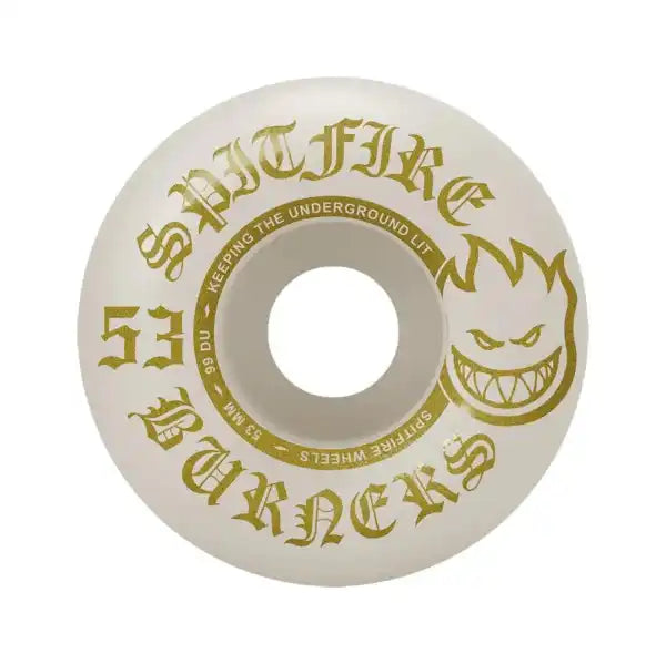 Skateboard Wheels For Competitive Skating-Spitfire Burner 99DU Wheels - (53mm)