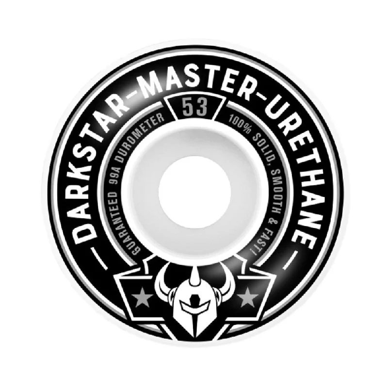 Skateboard Wheels With Long-Lasting Grip-Darkstar Responder Silver 53mm - Skateboard Wheels