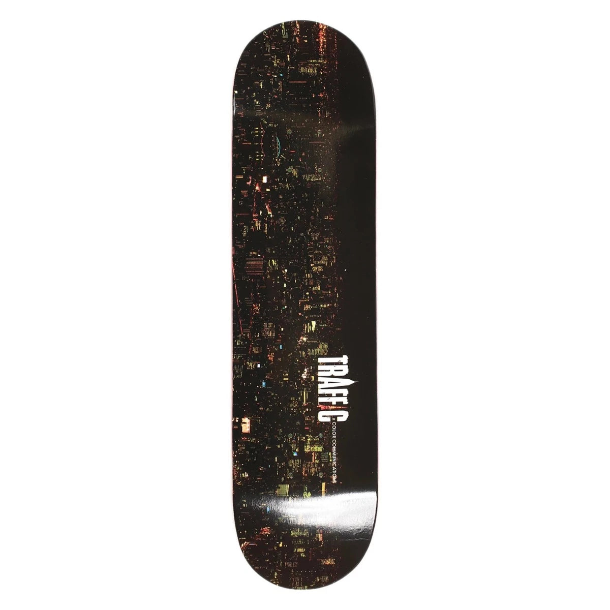 Skateboard Deck With Professional Grade-Theories Traffic x Color Skyline Deck