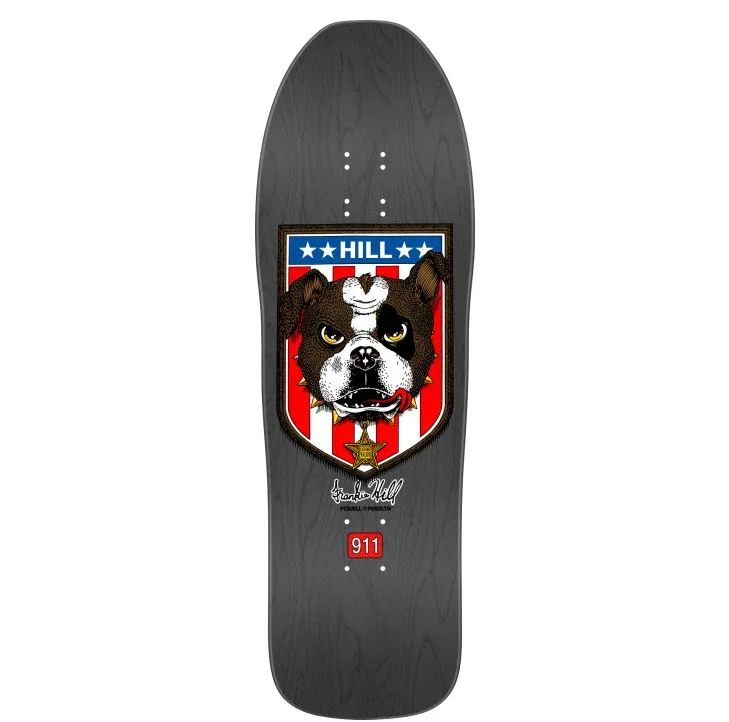 Skateboard Deck With Professional Grade-Powell Deck Frankie Hill Bull Dog 10.0