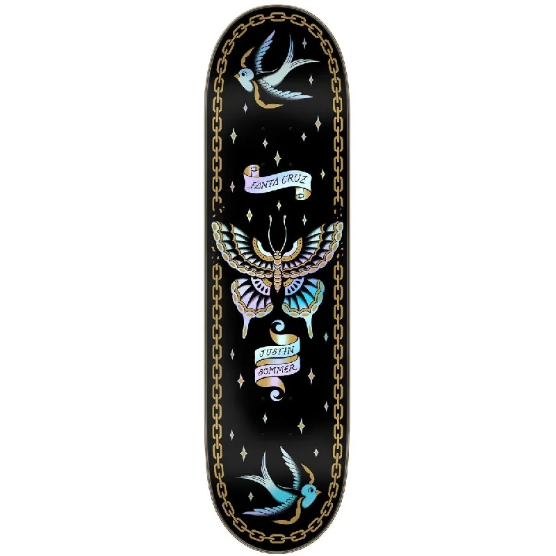 Skateboard Deck With Extra Durability-Santa Cruz Deck 8.0 Sommer Butterfly