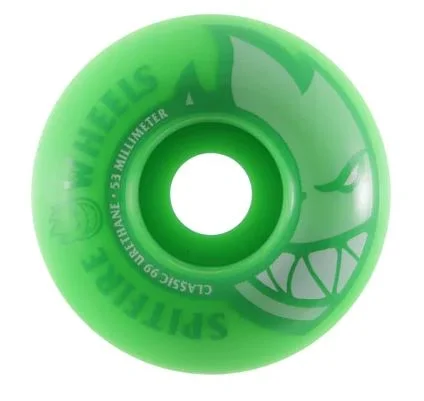 Skateboard Wheels With Best Slide Performance-Spitfire Wheels 53mm Neon Green Bighead