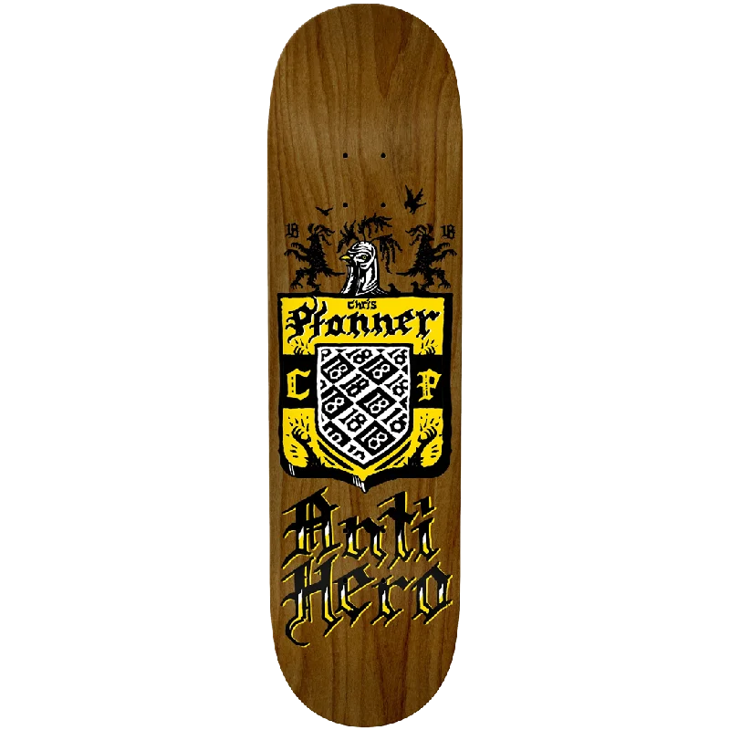 Skateboard Deck With Ergonomic Design-AntiHero - Chris Pfanner Coat of Arms 8.4 - Skateboard Deck