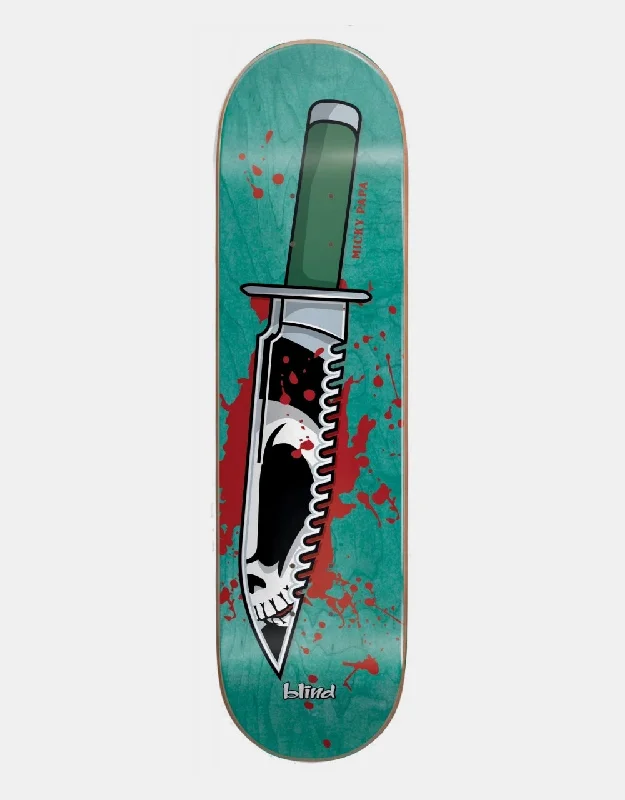 Skateboard Deck With Non-Slip Texture-Blind Papa Reaper Knife R7 Skateboard Deck - 8.375"