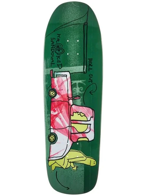 Skateboard Deck With Strongest Maple Layers-Krooked Deck 9.81 Sandoval Roll Out