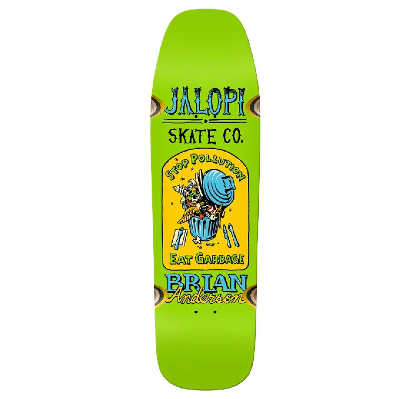 Skateboard Deck For Tricks-AntiHero - Brian Anderson Jalopi Returns 9.25 Square Top - Wheel Wells - Skateboard Deck