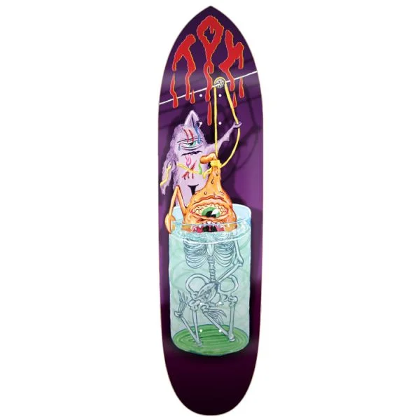 Skateboard Deck With Multi-Layer Construction-Toy Machine Deck 8.75 Acid Bath Halloween