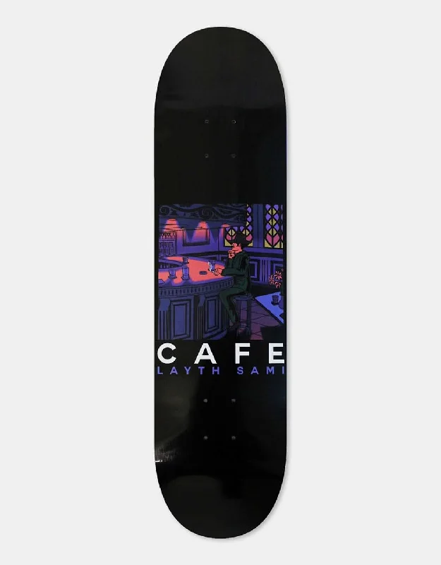 Skateboard Deck For Extreme Sports-Skateboard Cafe Barfly Skateboard Deck - Black