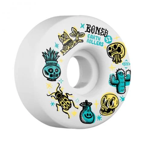 Skateboard Wheels For Urban Skating-Bones STF X Sieben Earth Rollers V1 - Skateboard Wheels