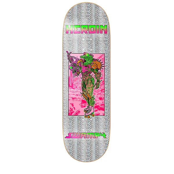 Skateboard Deck With Smooth Finish-Heroin Deck Swampy Hellscape 10.0