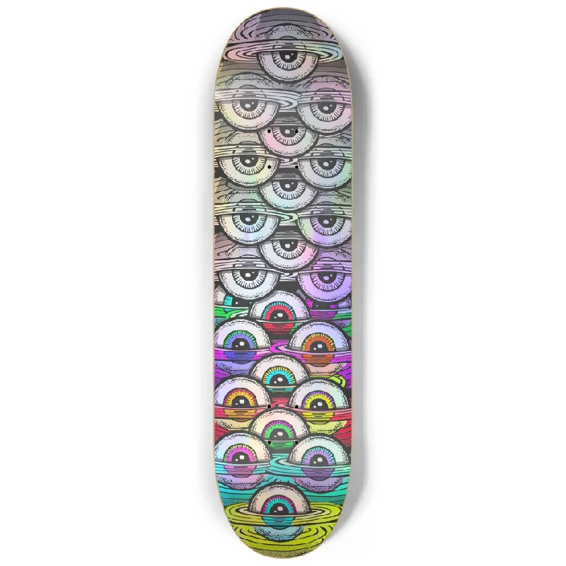 Skateboard Deck For Pro-Level Customization-8.25 Holographic Floating Eyes Custom Skateboard