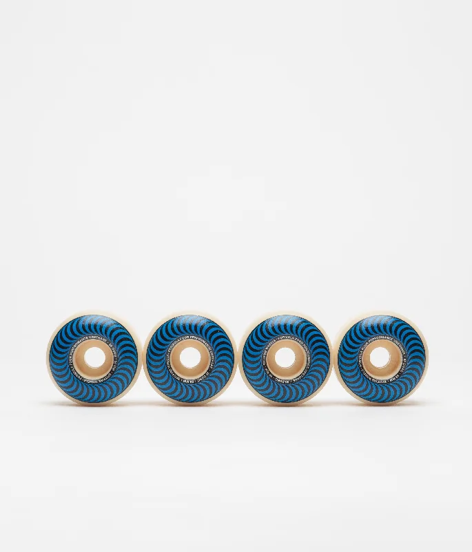 Skateboard Wheels With Extra Tread Pattern-Spitfire Formula Four Classic 99DU Wheels - Blue - 56mm