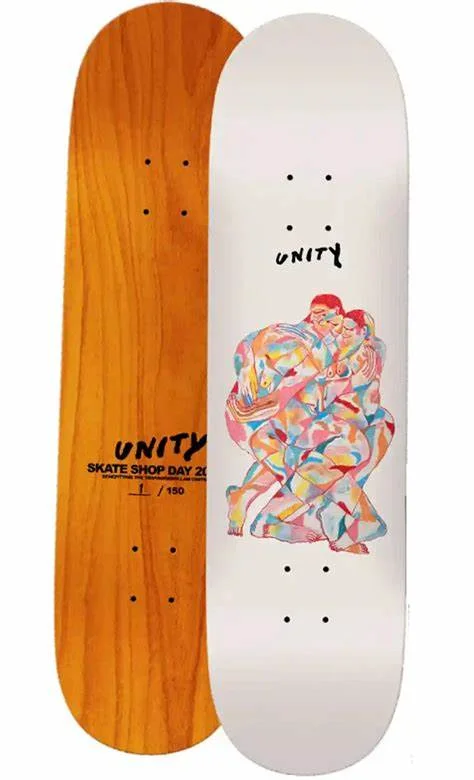 Skateboard Deck For Energy Transfer-Unity Support Skate Shops Day 2023 Deck - 8.25