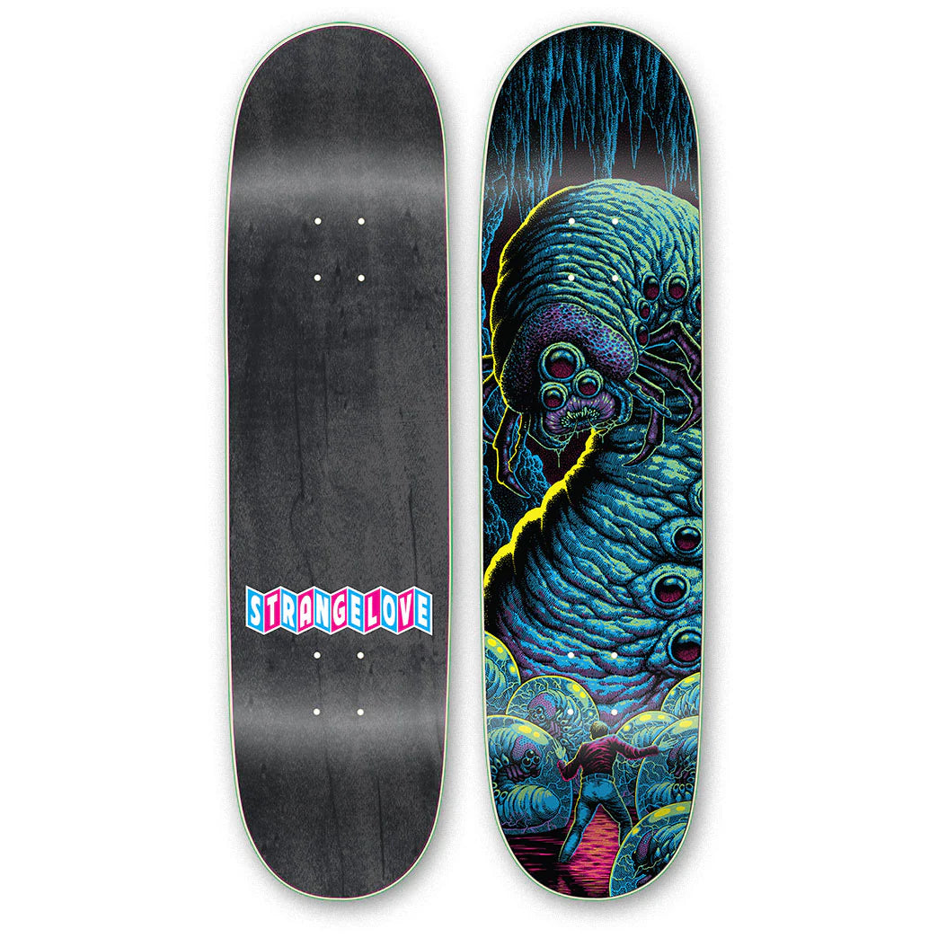 Skateboard Deck With Reinforced Layers-Strange Love - Tyler Pennington Worm Deck (8.25")