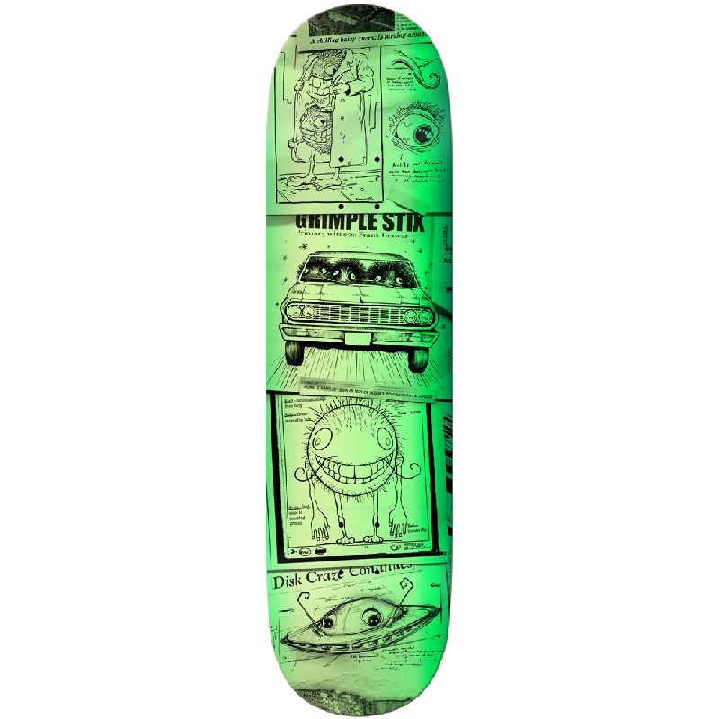 Skateboard Deck With Minimalist Design-Antihero - Grimple Stix - Frank Gerwer Sightings Series 8.5 - Skateboard Deck