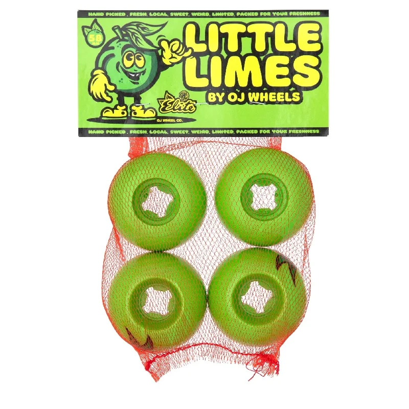 Skateboard Wheels For Skatepark Rides-OJ - Little Limes Lil Doodies Green 99a Wheels (58mm)