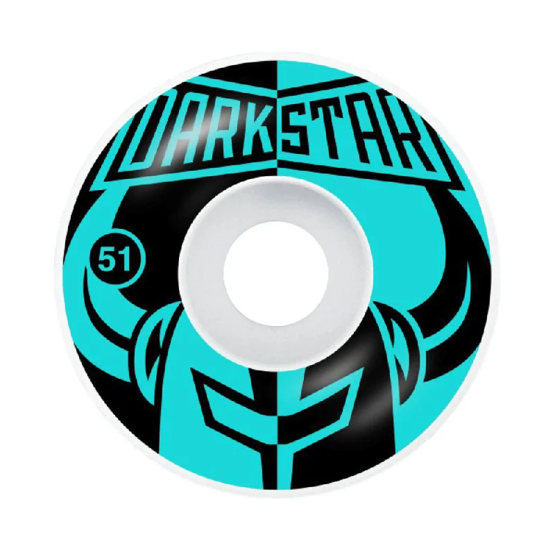 Skateboard Wheels With High-End Polyurethane-Darkstar Divide Black/Aqua 51mm - Skateboard Wheels